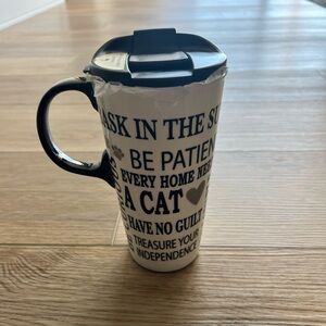 Travel Mug Cat Themed